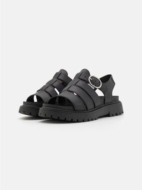 Timberland Black Womens Chunky Fisherman Sandals with Buckle
